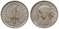 1 złoty 1925, Londyn, Kobieta z kłosami,  kropka