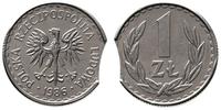 1 złoty 1986, Warszawa, Moneta wybita na wadliwy