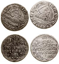 Polska, zestaw: 2 x trojak, 1621 i 1624