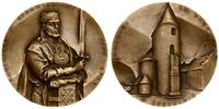 Polska, medal z serii królewskiej koszalińskiego oddziału PTAiN – Kazimierz Sprawiedliwy, 1990