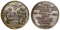 medal religijny XVII/XVIII w., Aw: Scena narodze
