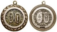 medalik religijny, wieniec, w którym wizerunki s