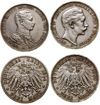 lot 2 monet, Berlin, 3 marki 1909 A oraz 3 marki