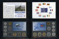 Europa - różne, zestawy monet obiegowych z różnych krajów Europy sprzed ery Euro