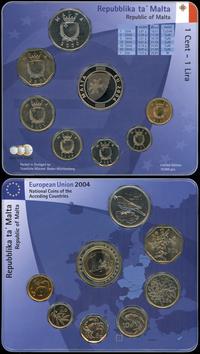 Europa - różne, zestawy monet obiegowych z serii European Union 2004 (komplet krajów przystepujących do Unii w 2004 roku)