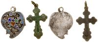 zestaw dwóch medalików religijnych (jeden w form