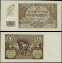 10 złotych 1.03.1940, seria J, numeracja 5456771