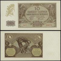 10 złotych 1.03.1940, seria J, numeracja 5456772