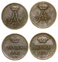 Rosja, lot 2 x połuszka, 1857 i 1858