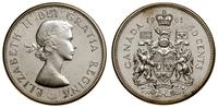 50 centów 1961, Ottawa, srebro próby 800, stempl