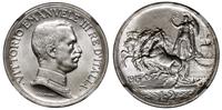 2 liry 1915 R, Rzym, piękna moneta w pudełku NGC