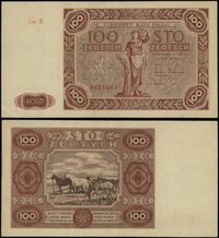 100 złotych 15.07.1947, seria B, numeracja 08138