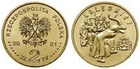 2 złote 2001, Warszawa, Kolędnicy, nordic gold, 