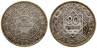 Maroko, 20 franków, 1929 (AH 1347)