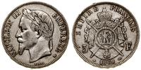 5 franków 1868 BB, Strasbourg, srebro próby 900,