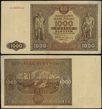 1.000 złotych 15.01.1946, seria G, numeracja 465