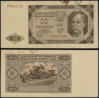 10 złotych 1.07.1948, seria P, numeracja 5812120