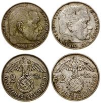 Niemcy, zestaw: 2 x 2 marki, 1936 (D)(G)