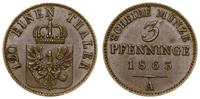 Niemcy, 3 fenigi, 1853 A