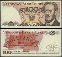 100 złotych 17.05.1976, seria BS, numeracja 2492