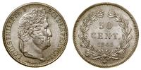 Francja, 50 centymów, 1846 B