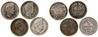 lot 4 monet, 1/4 franka 1832 I (Limoges), 1/4 fr