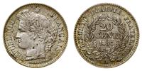 20 centymów 1850 A, Paryż, patyna, ładne, Gadour