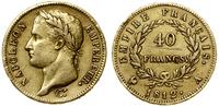 40 franków 1812 A, Paryż, złoto, 12.84 g, drobne