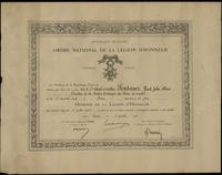 Francja, Order Narodowy Legii Honorowej IV klasy (L’Ordre national de la Légion d’honneur)