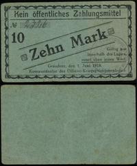 banknoty obozowe, 10 marek, 1.06.1918
