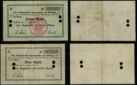 Prusy Zachodnie, zestaw: 3 marki i 10 marek, 5.08.1914