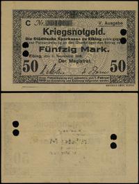 50 marek (Kriegsnotgeld) 1.11.1918, seria C, num