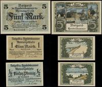 zestaw: 1/2 marki, 1 marka i 5 marek 22.02.1922,