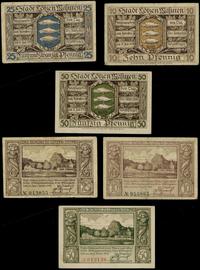 zestaw 3 banknotów 11.07.1920, 10 i 25 fenigów -