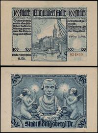 Prusy Wschodnie, 100 marek, 30.09.1922