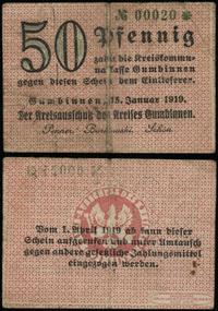 50 fenigów 15.01.1919, niska numeracja 00020, rz