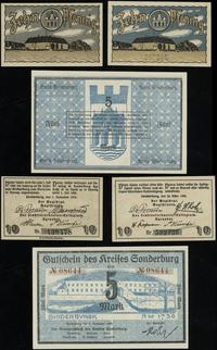 Dania, zestaw 3 banknotów, 1918–1920