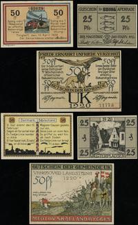 Dania, zestaw 3 banknotów plebiscytowych, 1920
