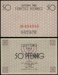 50 fenigów 15.05.1940, czerwona numeracja 854245
