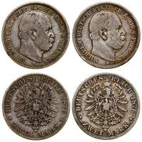 Niemcy, zestaw 2 x 2 marki, 1876
