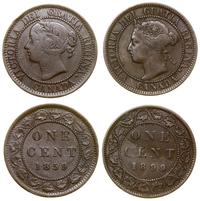 zestaw: 2 x 1 cent 1859 i 1899, Londyn, razem 2 