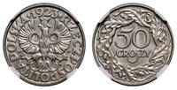 50 groszy 1923, Warszawa, nikiel, moneta w pudeł