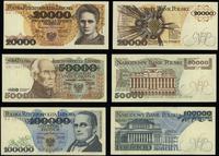 zestaw 3 banknotów 1989–1990, w zestawie: 20.000