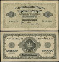500.000 marek polskich 30.08.1923, seria W, nume