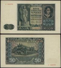 50 złotych 1.08.1941, seria C, numeracja 1404750