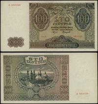 100 złotych 1.08.1941, seria A, numeracja 491412