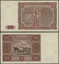 100 złotych 15.07.1947, seria C, numeracja 91284