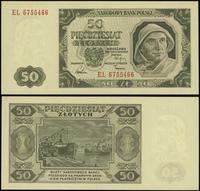 50 złotych 1.07.1948, seria EL, numeracja 675546