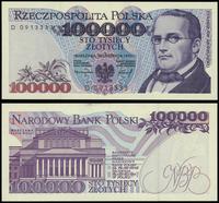 100.000 złotych 16.11.1993, seria D, numeracja 0