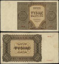 1.000 złotych 1945, seria A, numeracja 7529827, 